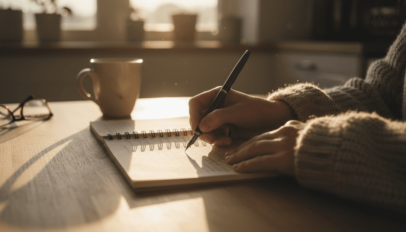 Veteran writing a lay statement at home